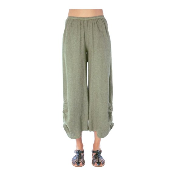 cut loose Pants & Jumpsuits Cut Loose Lagenlook Ruched Cropped Wide